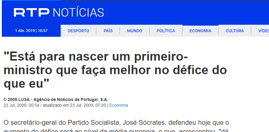 Está para nascer um primeiro ministro que faça melhor no défice do que eu Economia RTP Notícias (1)